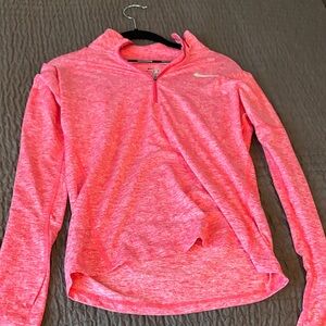 Nike Orange/Pink Athletic Pullover with Reflectors on Back